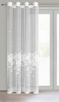 Firana gotowa na przelotkach ALEXIA 140x250 Eurofirany biały