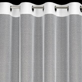 Firana gotowa na przelotkach ALEXIA 140x250 Eurofirany biały