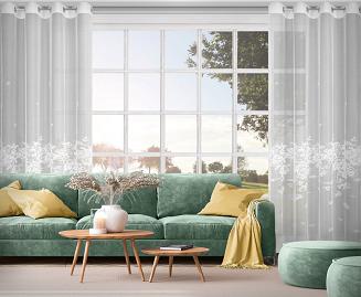 Firana gotowa na przelotkach ALEXIA 140x250 Eurofirany biały