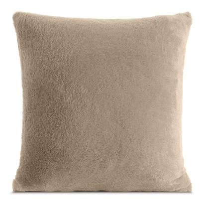 Poszewka dekoracyjna NINA 45x45 Eurofirany jasnobeżowa futrzana i puszysta