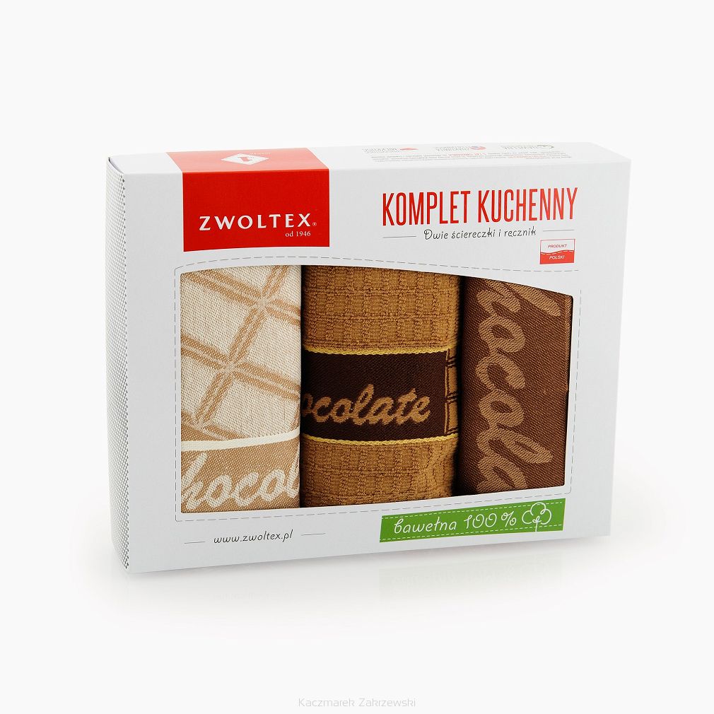 Komplet ścierek kuchennych 2+1  ZWOLTEX