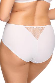 Figi damskie z koronką Sabina 1301 białe