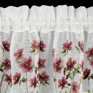 Firana gotowa ISA 130x50 Eurofirany bordowy