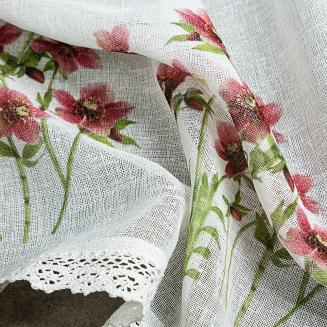 Firana gotowa ISA 130x50 Eurofirany bordowy