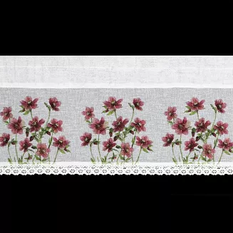 Firana gotowa ISA 130x50 Eurofirany bordowy