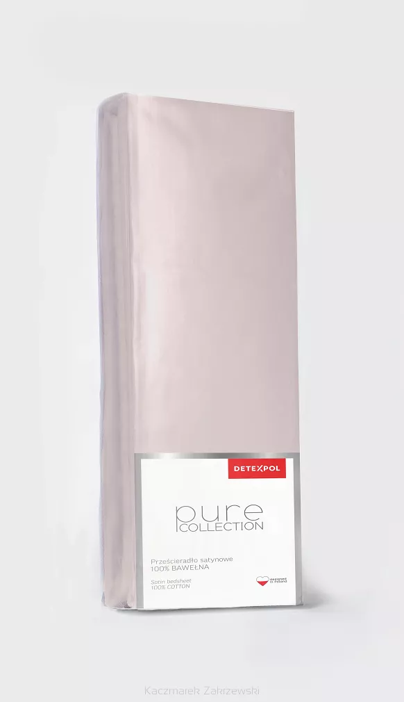 Prześcieradło Satyna Pure Pudroworóżowe 220X200 Zg