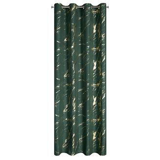 Zasłona gotowa na przelotkach LANI 140x250 Eurofirany ciemnozielony