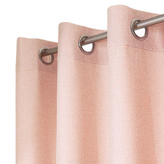 Zasłona gotowa na przelotkach MOLLY 140x250 strukturalna pudrowy róż