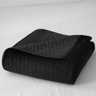 Narzuta dekoracyjna MOXIE 200x220 velvet czarna