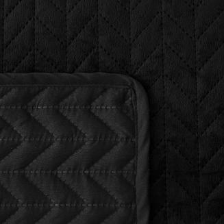 Narzuta dekoracyjna MOXIE 200x220 velvet czarna