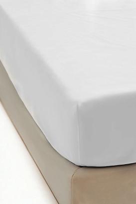 Prześcieradło polarowe z gumką MIŚ Fluffy 180x200 mikrofibra białe