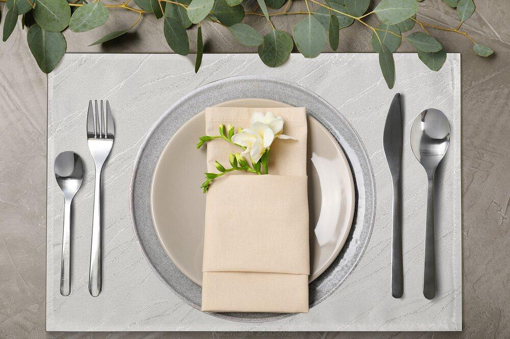 Obrus dekoracyjny SUZANA 40x30 Eurofirany biały