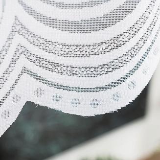 Firanka żakardowa gotowa na żabki KINGA 250x120 biała