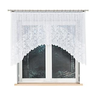 Firanka żakardowa gotowa na żabki KINGA 250x120 biała