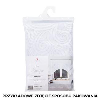 Firanka żakardowa gotowa na żabki KINGA 250x120 biała
