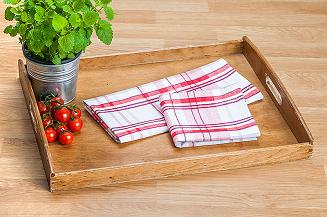 Ścierka kuchenna bawełniana Adela 45x65 czerwona