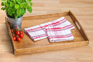 Ścierka kuchenna bawełniana Adela 45x65 czerwona