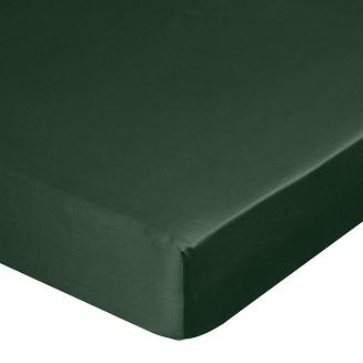 Prześcieradło satynowe z gumką NOVA3 160x200 Eurofirany butelkowy zielony