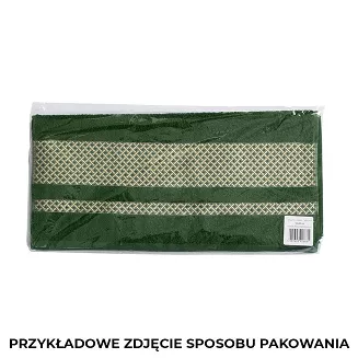Ręcznik bawełniany LIONEL 50x90 butelkowy ze złotą bordiurą