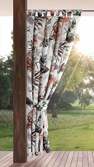 Zasłona gotowa na szelkach GARDEN 155x240 Eurofirany biały