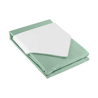 Pościel satynowa NOVA3 200x220 Eurofirany biały/miętowy