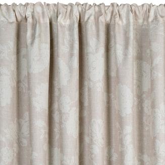 Zasłona gotowa na taśmie GARDEN 155x200 Eurofirany pudrowy