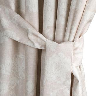 Zasłona gotowa na taśmie GARDEN 155x200 Eurofirany pudrowy