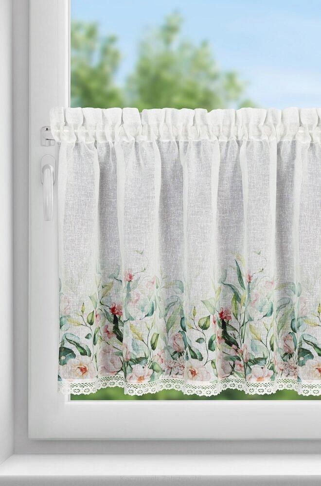 Firana gotowa na taśmie ESTERA 150x60 Eurofirany biały