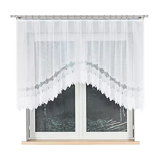 Firanka żakardowa gotowa na żabki MODESTA 250x120 biała