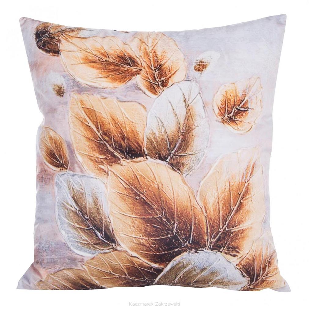 Poszewka dekoracyjna VELVET 45x45 Eurofirany jesienne liście
