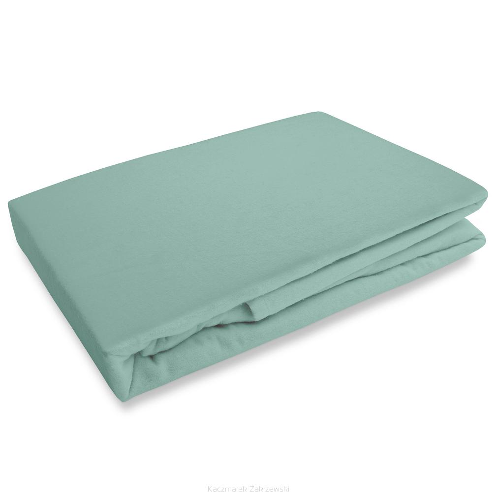 Prześcieradło flanelowe bez gumki 220x210 Darymex turkusowe