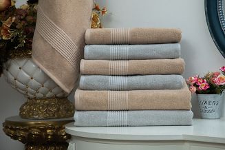 Ręcznik bawełniany VESTA 100x150 jasnoszary