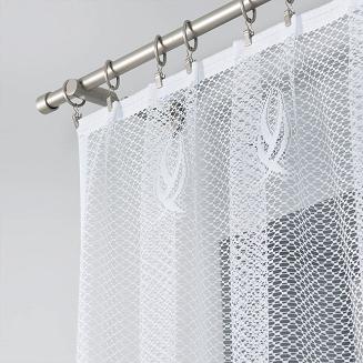 Firanka żakardowa gotowa na żabki GOSIA 300x160 biała