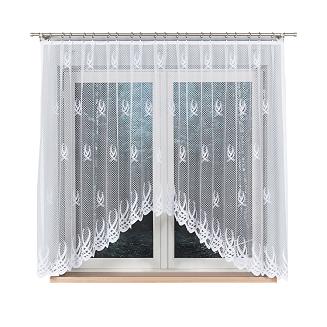 Firanka żakardowa gotowa na żabki GOSIA 300x160 biała