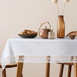 Obrus dekoracyjny NATALY 140x220 Eurofirany biały