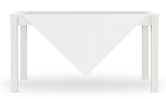 Obrus plamoodporny ALIS 80x80 biały len