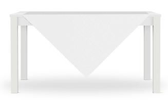 Obrus plamoodporny ALIS 80x80 biały len