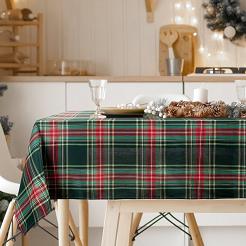 Obrus świąteczny AURORA 145x260 Eurofirany czerwony