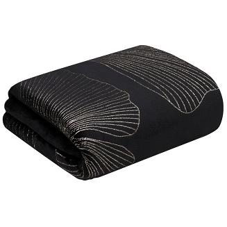 Koc narzuta GINKO1 150x200 Eurofirany czarny