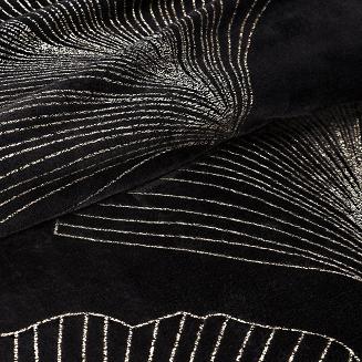 Koc narzuta GINKO1 150x200 Eurofirany czarny