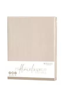 Prześcieradło flanelowe z gumką SIN 200x200 + 30 cm taupe