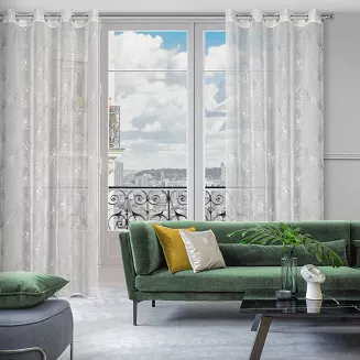 Firana gotowa na przelotkach CAPRI 140x250 Eurofirany biały