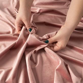 Zasłona gotowa na przelotkach VELVI 140x250 ciemnopurdrowa