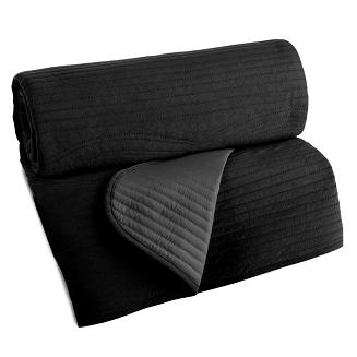 Narzuta dekoracyjna VELVET2 170x210 czarny