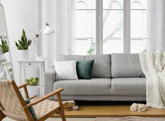 Firana gotowa na przelotkach MAJA Eurofirany biały