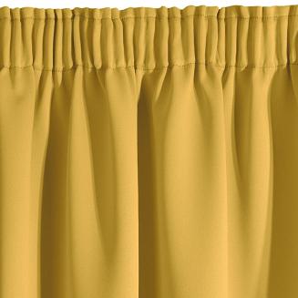 Zasłona gotowa na taśmie LOGAN 135x270 Eurofirany musztardowa