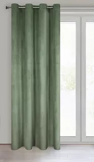 Zasłona gotowa na przelotkach ROSA 140x250 Design91 ciemnomiętowy