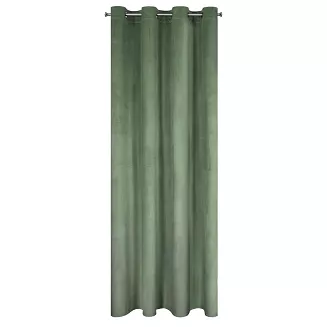 Zasłona gotowa na przelotkach ROSA 140x250 Design91 ciemnomiętowy