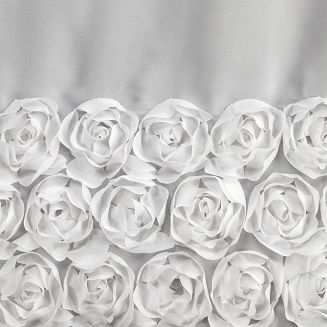 Zasłona gotowa na taśmie ROSES 150x70 Eva Minge Eurofirany biały