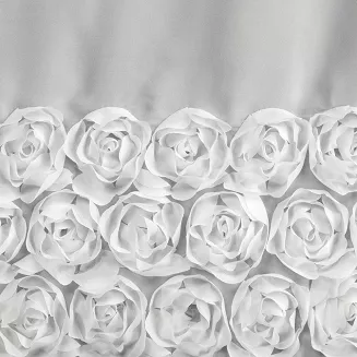 Zasłona gotowa na taśmie ROSES 150x70 Eva Minge Eurofirany biały